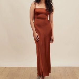 Park and Fifth Maxine Dress in Rust